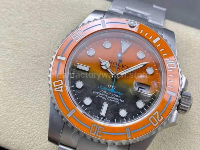 DIW Factory Rolex Submariner Date 116610 Limited Edition 40mm Full 904L Orange-Grey Dial - Image 3