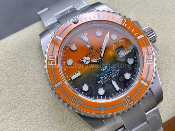 DIW Factory Rolex Submariner Date 116610 Limited Edition 40mm Full 904L Orange-Grey Dial - Image 2