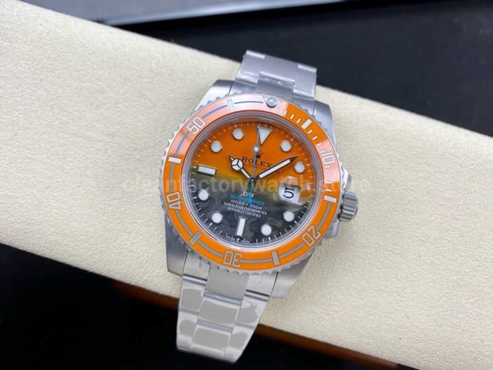 DIW Factory Rolex Submariner Date 116610 Limited Edition 40mm Full 904L Orange-Grey Dial - Image 4