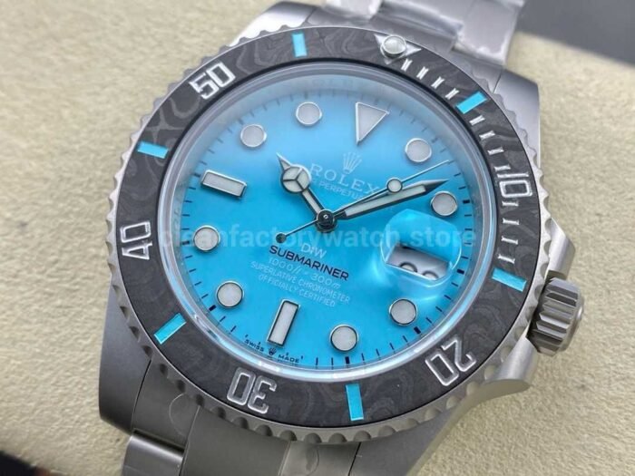 DIW Factory Rolex Submariner Date 116610 Limited Edition 40mm Full 904L Sky Blue Dial - Image 3