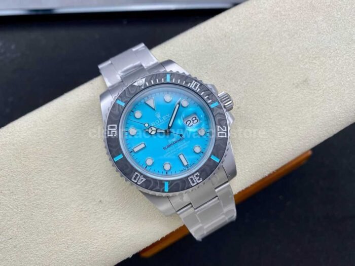DIW Factory Rolex Submariner Date 116610 Limited Edition 40mm Full 904L Sky Blue Dial - Image 4