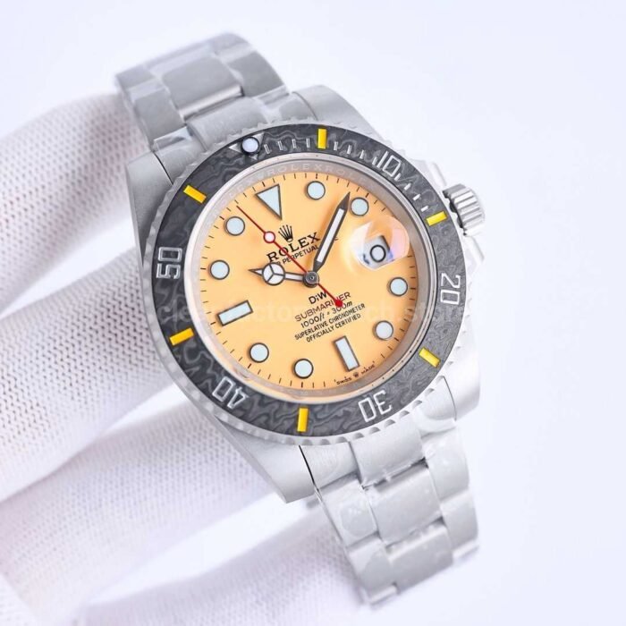DIW Factory Rolex Submariner Date 116610 Limited Edition 40mm Full 904L Yellow Dial - Image 3