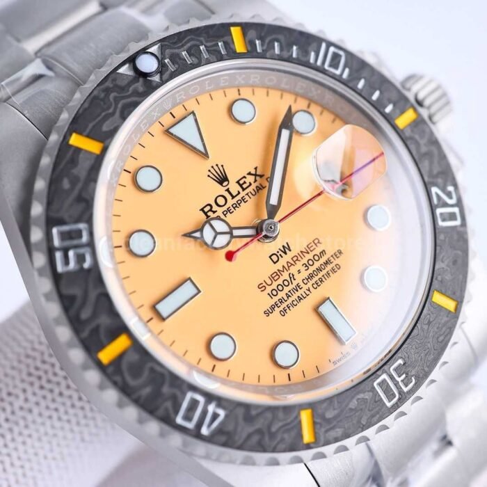 DIW Factory Rolex Submariner Date 116610 Limited Edition 40mm Full 904L Yellow Dial - Image 2