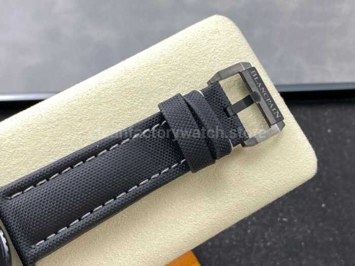 GF Factory Blancpain Fifty Fathoms Bathyscaphe 5000 0130 B52A 43mm Ceramic Textile Strap Black Dial 3 Super Clone Watch,Clean Factory Watch