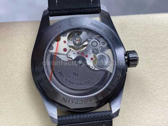 GF Factory Blancpain Fifty Fathoms Bathyscaphe 5000 0130 B52A 43mm Ceramic Textile Strap Black Dial 9 Super Clone Watch,Clean Factory Watch