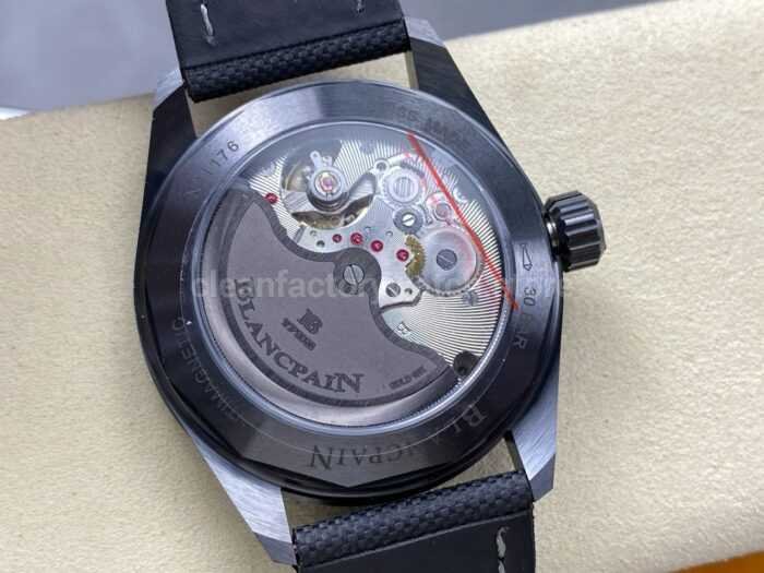 GF Factory Blancpain Fifty Fathoms Bathyscaphe 5000 0153 01S 43mm Ceramic Textile Strap Green Dial 6 Super Clone Watch,Clean Factory Watch