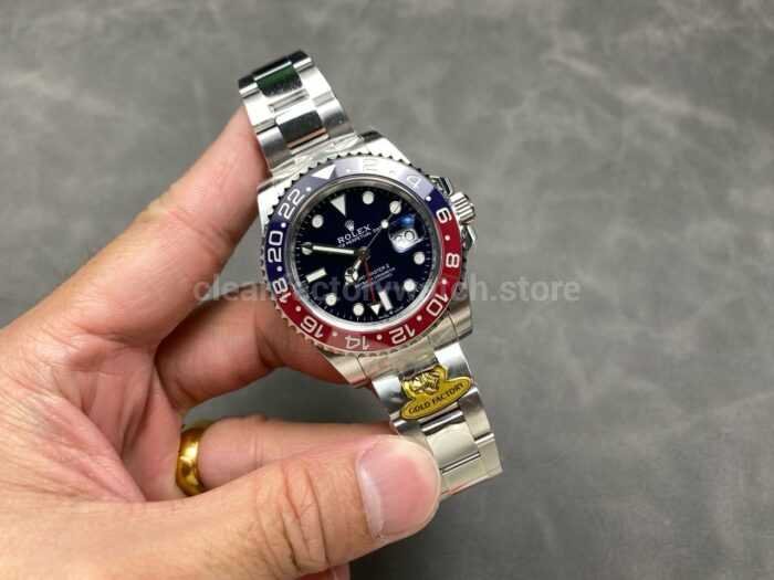 Gold Factory Rolex Pepsi GMT Master II 126719BLRO White Gold Black Dial 2 Super Clone Watch,Clean Factory Watch