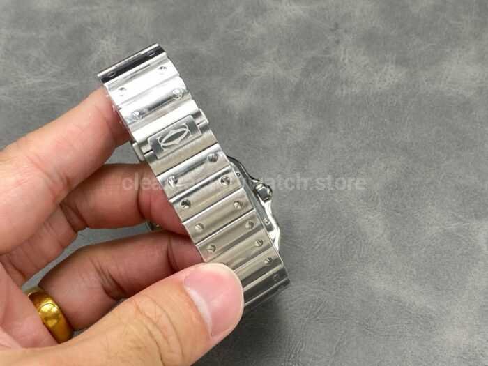 J12 Factory Cartier Santos WSSA0018 39.8mm Roman Numerals Silver Dial 10 Super Clone Watch,Clean Factory Watch