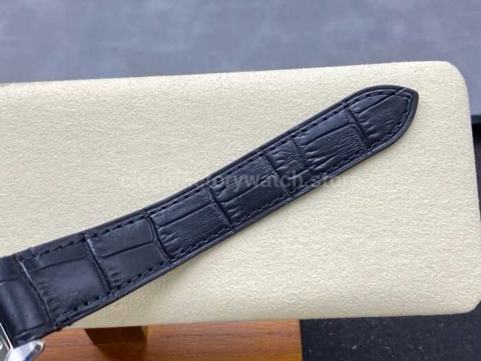 J12 Factory Cartier Santos WSSA0063 35.1mm Leather Strap Roman Numerals Blue Dial 8 Super Clone Watch,Clean Factory Watch