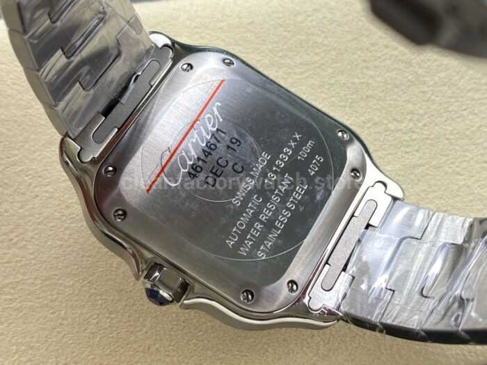 J12 Factory Cartier Santos WSSA0063 39.8mm Roman Numerals Blue Dial 4 Super Clone Watch,Clean Factory Watch