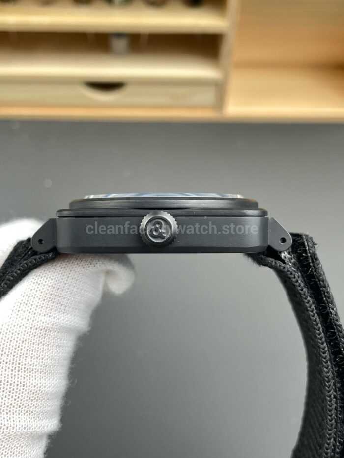 M Factory Bell Ross BR03A EMM CESRB 41mm Ceramic Rubber strap Black Dial 3 Super Clone Watch,Clean Factory Watch