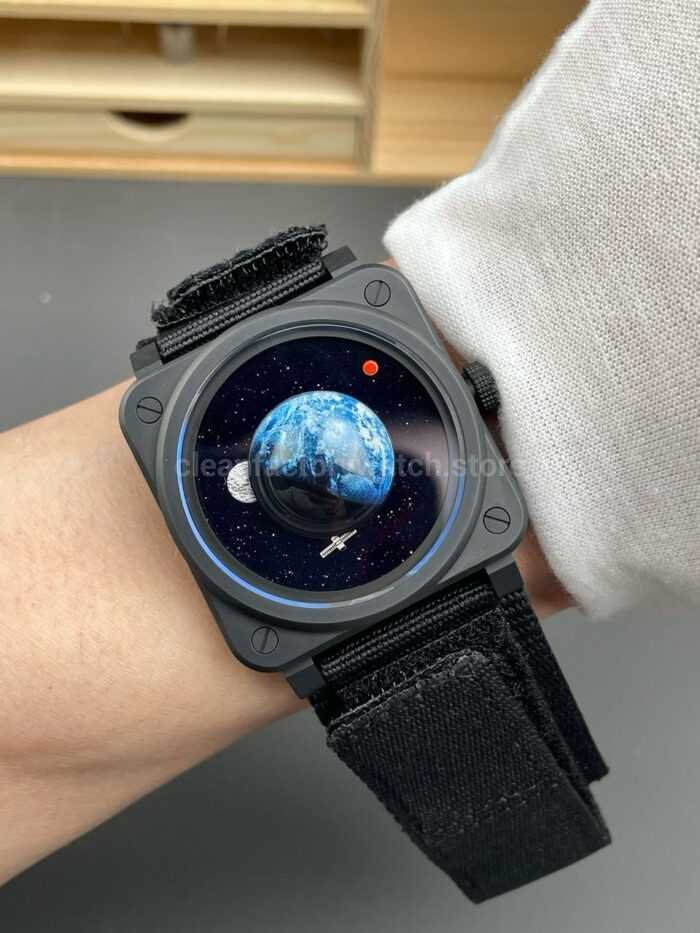 M Factory Bell Ross BR03A EMM CESRB 41mm Ceramic Rubber strap Black Dial 6 Super Clone Watch,Clean Factory Watch