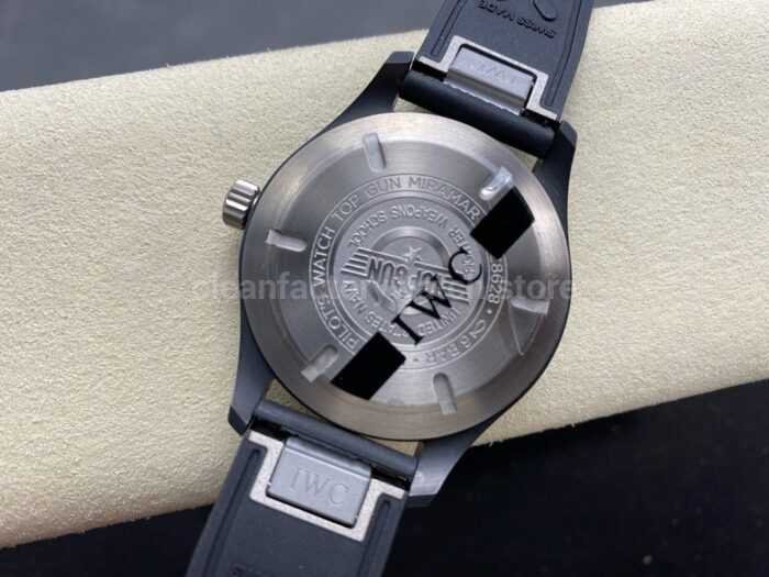 M Factory IWC Pilot IW32409 41mm Ceramic Rubber Strap Arabic Numerals Black Dial 5 Super Clone Watch,Clean Factory Watch