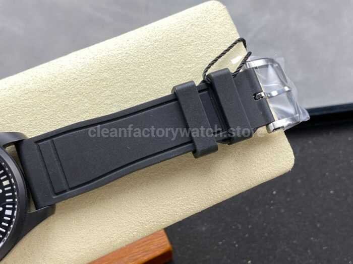 M Factory IWC Pilot IW32409 41mm Ceramic Rubber Strap Arabic Numerals Black Dial 7 Super Clone Watch,Clean Factory Watch