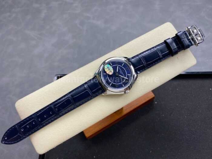 MKS Factory Vacheron Constantin Fiftysix 4600E000A B487 40mm Steel Leather Strap Arabic Nume 6 Super Clone Watch,Clean Factory Watch