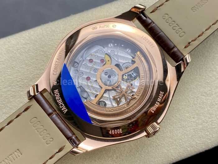 MKS Factory Vacheron Constantin Fiftysix 4600E000R B441 40mm Steel Leather Strap Arabic Numerals Silver Dial 8 Super Clone Watch,Clean Factory Watch