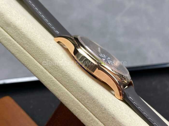 MKS Factory Vacheron Constantin Fiftysix 4600E000R B576 40mm Rose gold Leather Strap Arabic Numerals Brown Dial 3 Super Clone Watch,Clean Factory Watch