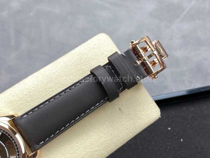 MKS Factory Vacheron Constantin Fiftysix 4600E000R B576 40mm Rose gold Leather Strap Arabic Numerals Brown Dial 5 Super Clone Watch,Clean Factory Watch