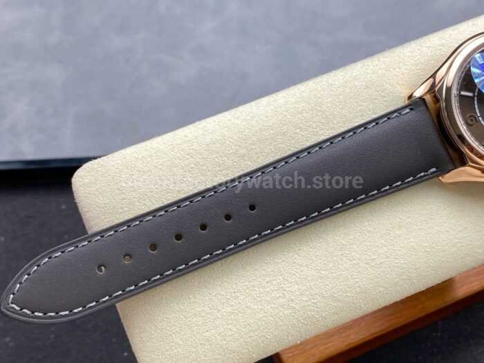 MKS Factory Vacheron Constantin Fiftysix 4600E000R B576 40mm Rose gold Leather Strap Arabic Numerals Brown Dial 8 Super Clone Watch,Clean Factory Watch