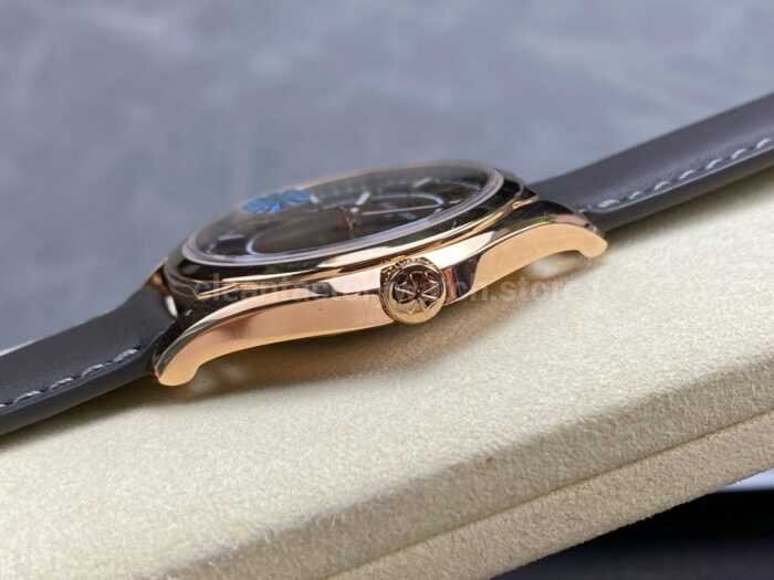 MKS Factory Vacheron Constantin Fiftysix 4600E000R B576 40mm Rose gold Leather Strap Arabic Numerals Brown Dial 9 Super Clone Watch,Clean Factory Watch