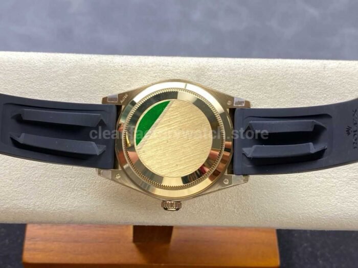 Noob Factory Rolex Sky-Dweller 336238 42mm Yellow Gold OysterFlex Green Dial - Image 8