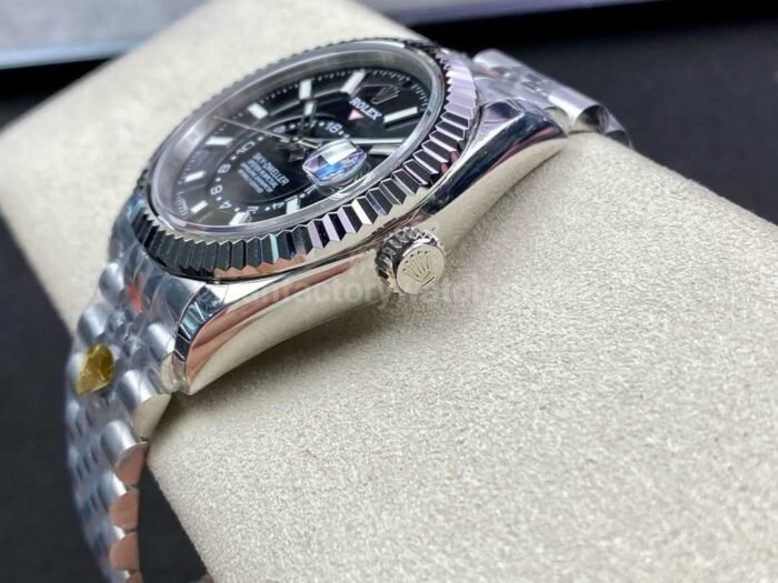 Noob Factory Rolex Sky-Dweller 336934-0008 42mm Full 904L Black Dial Jubilee - Image 7