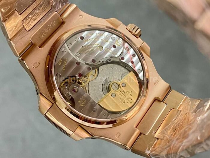Patek Philippe Modified and customized Nautilus 5712 18k gold-plated Brown Dial - Image 7