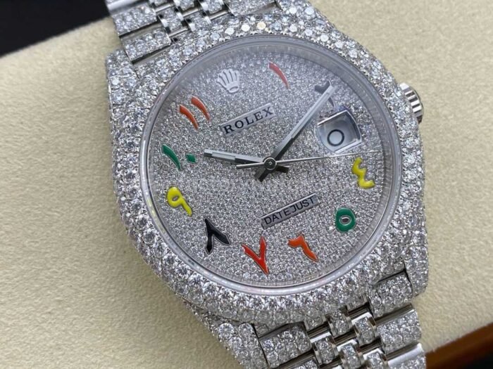 Rolex Datejust 126334 Modified and customized moissanite Full Diamonds - Image 2
