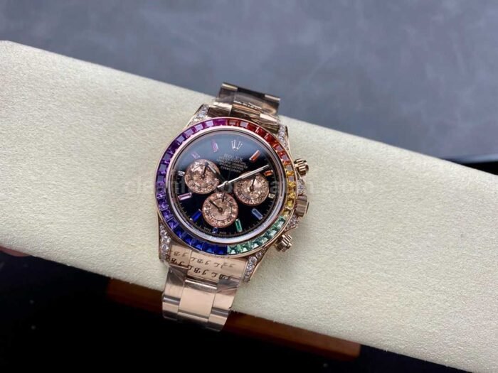 Rolex Daytona 116505 Modified and customized Rainbow bezel Rainbow Dial - Image 4