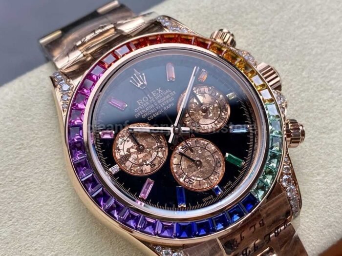 Rolex Daytona 116505 Modified and customized Rainbow bezel Rainbow Dial - Image 2