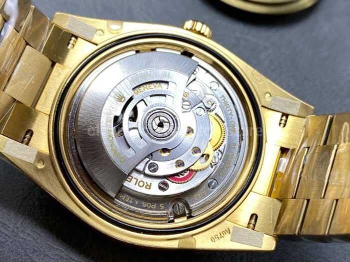 THB Factory Counterweight Rolex Day Date 228238 0042 40mm Full Yellow Gold Roman Numerals White Dial 2 Super Clone Watch,Clean Factory Watch