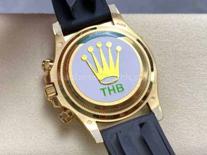 THB Factory Rolex Daytona 126518LN Yellow Gold Rubber Strap Tiffany Blue Dial 5 Super Clone Watch,Clean Factory Watch