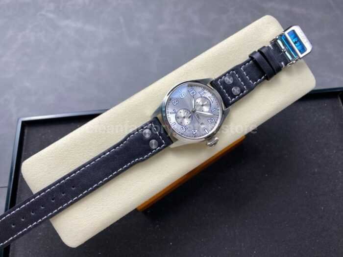 TW Factory IWC Big Pilot 46mm Arabic Numerals Silver Dial 3 Super Clone Watch,Clean Factory Watch