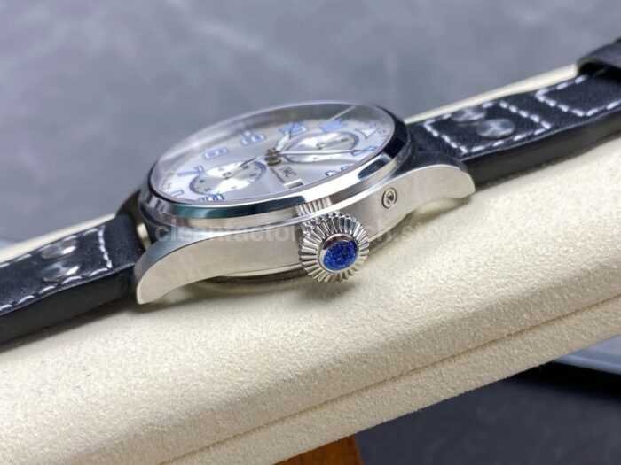 TW Factory IWC Big Pilot 46mm Arabic Numerals Silver Dial 5 Super Clone Watch,Clean Factory Watch