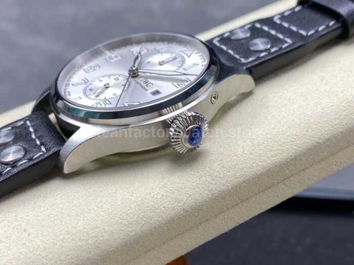 TW Factory IWC Big Pilot 46mm Arabic Numerals Silvery White Dial 9 Super Clone Watch,Clean Factory Watch
