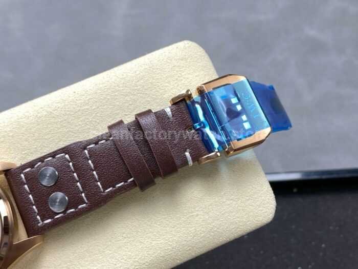 TW Factory IWC Big Pilot 46mm Rose Gold Arabic Numerals Silver Dial 10 Super Clone Watch,Clean Factory Watch