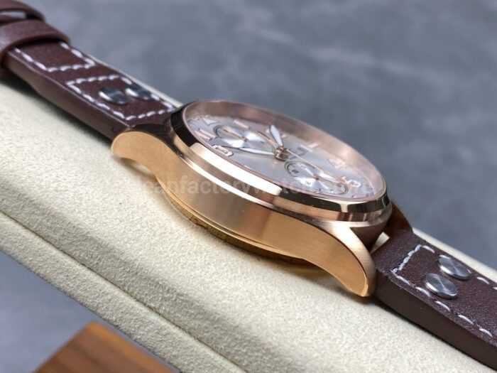 TW Factory IWC Big Pilot 46mm Rose Gold Arabic Numerals Silver Dial 8 Super Clone Watch,Clean Factory Watch