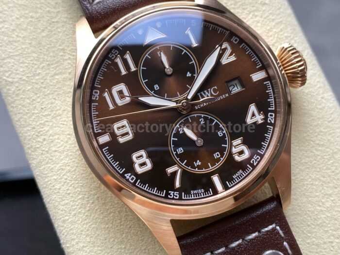 TW Factory IWC Big Pilot IW515204 46mm Arabic Numerals Brown Dial 2 Super Clone Watch,Clean Factory Watch