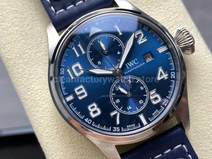 TW Factory IWC Le Petit Prince Monopusher Big Edition IW515202 46mm Arabic Numerals Blue Dial 2 Super Clone Watch,Clean Factory Watch