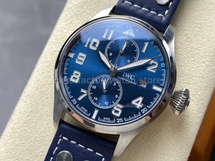TW Factory IWC Le Petit Prince Monopusher Big Edition IW515202 46mm Arabic Numerals Blue Dial 3 Super Clone Watch,Clean Factory Watch