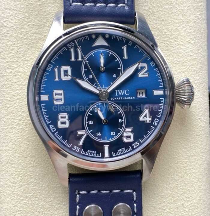 TW Factory IWC Le Petit Prince Monopusher Big Edition IW515202 46mm Arabic Numerals Blue Dial 4 Super Clone Watch,Clean Factory Watch