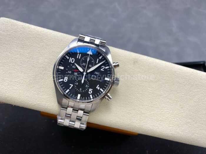 TW Factory IWC Pilot Chronograph IW377710 43mm Arabic Numerals Black Dial 7 Super Clone Watch,Clean Factory Watch