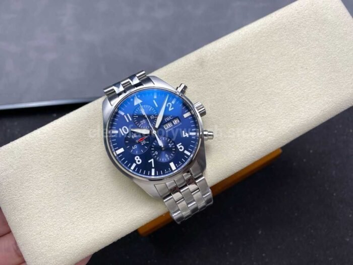 TW Factory IWC Pilot Chronograph IW377717 43mm Arabic Numerals blue Dial - Image 4