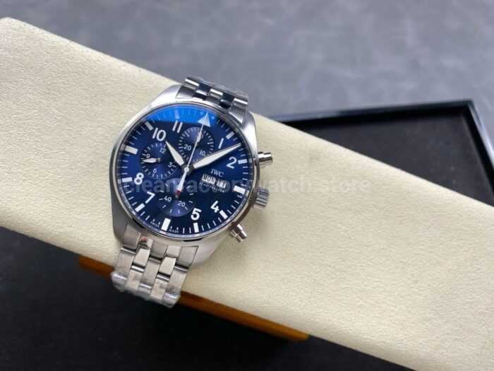 TW Factory IWC Pilot Chronograph IW378004 43mm Arabic Numerals Blue Dial 6 Super Clone Watch,Clean Factory Watch