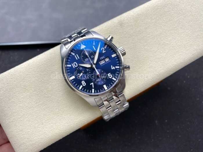 TW Factory IWC Pilot Chronograph IW378004 43mm Arabic Numerals Blue Dial 8 Super Clone Watch,Clean Factory Watch