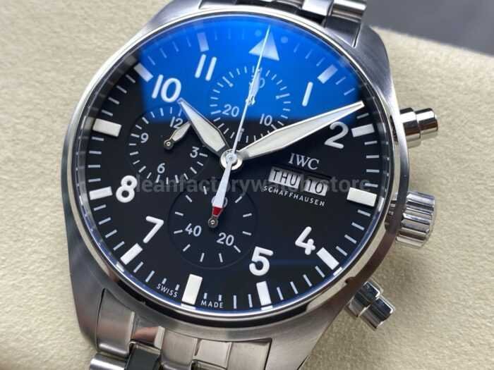 TW Factory IWC Pilot Chronograph IW388113 43mm Arabic Numerals Black Dial 2 Super Clone Watch,Clean Factory Watch