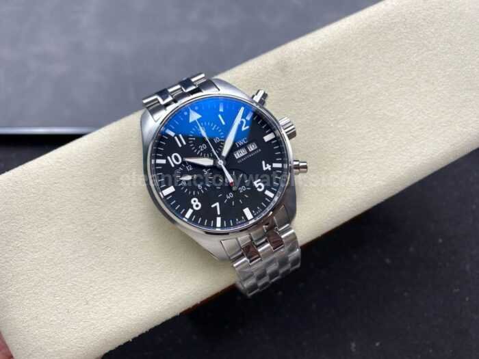 TW Factory IWC Pilot Chronograph IW388113 43mm Arabic Numerals Black Dial 3 Super Clone Watch,Clean Factory Watch