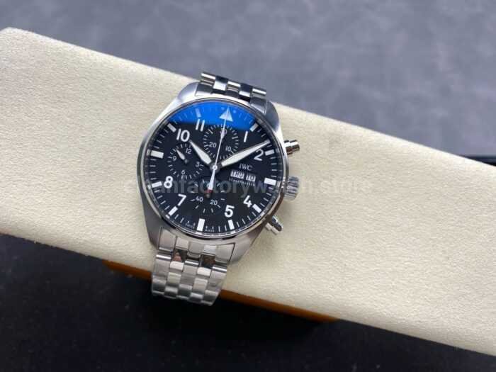 TW Factory IWC Pilot Chronograph IW388113 43mm Arabic Numerals Black Dial 4 Super Clone Watch,Clean Factory Watch