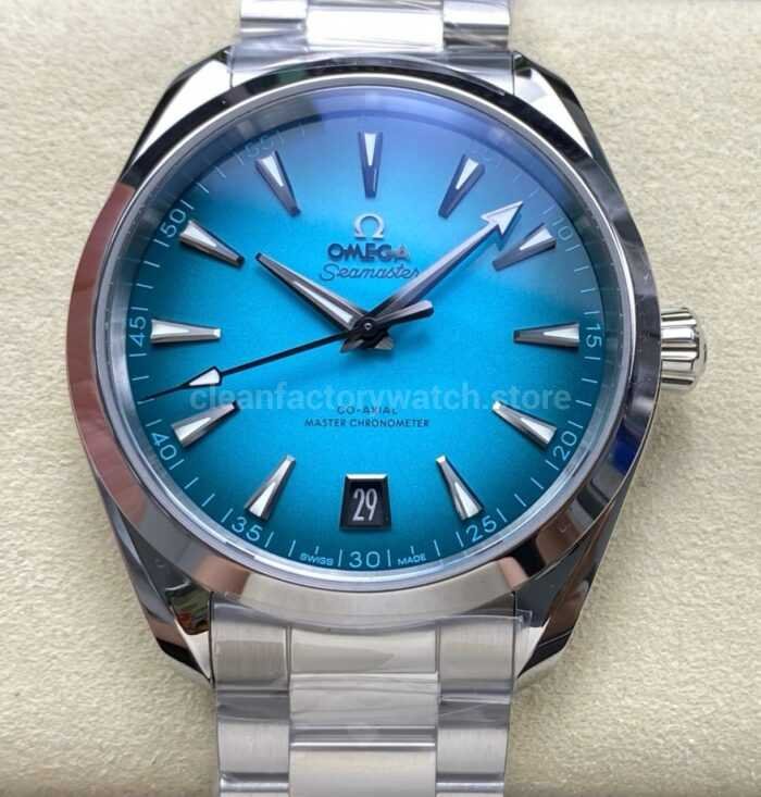 VS Factory Omega Seamaster Aqua Terra 220.10.41.21.03.006 41mm Turquoise Colour Dial 3 Super Clone Watch,Clean Factory Watch