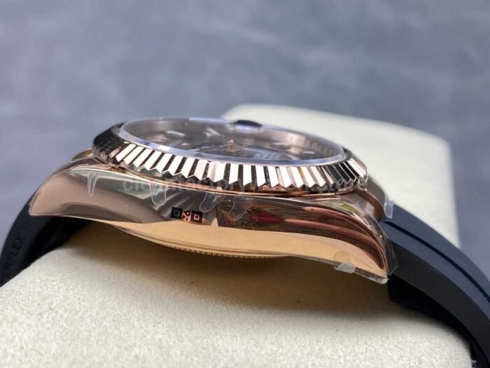 ZF Factory CounterWeight Rolex Sky-Dweller 336235-0002 42mm Rose Gold OysterFlex Brown Dial - Image 5